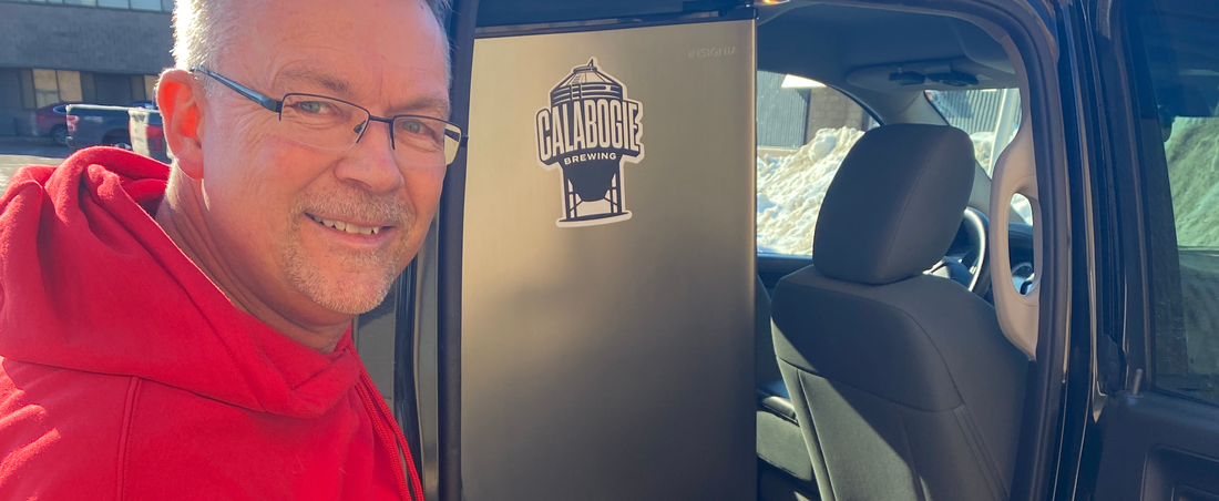 Jim Weisenberg just won the Super-Beer Fridge!